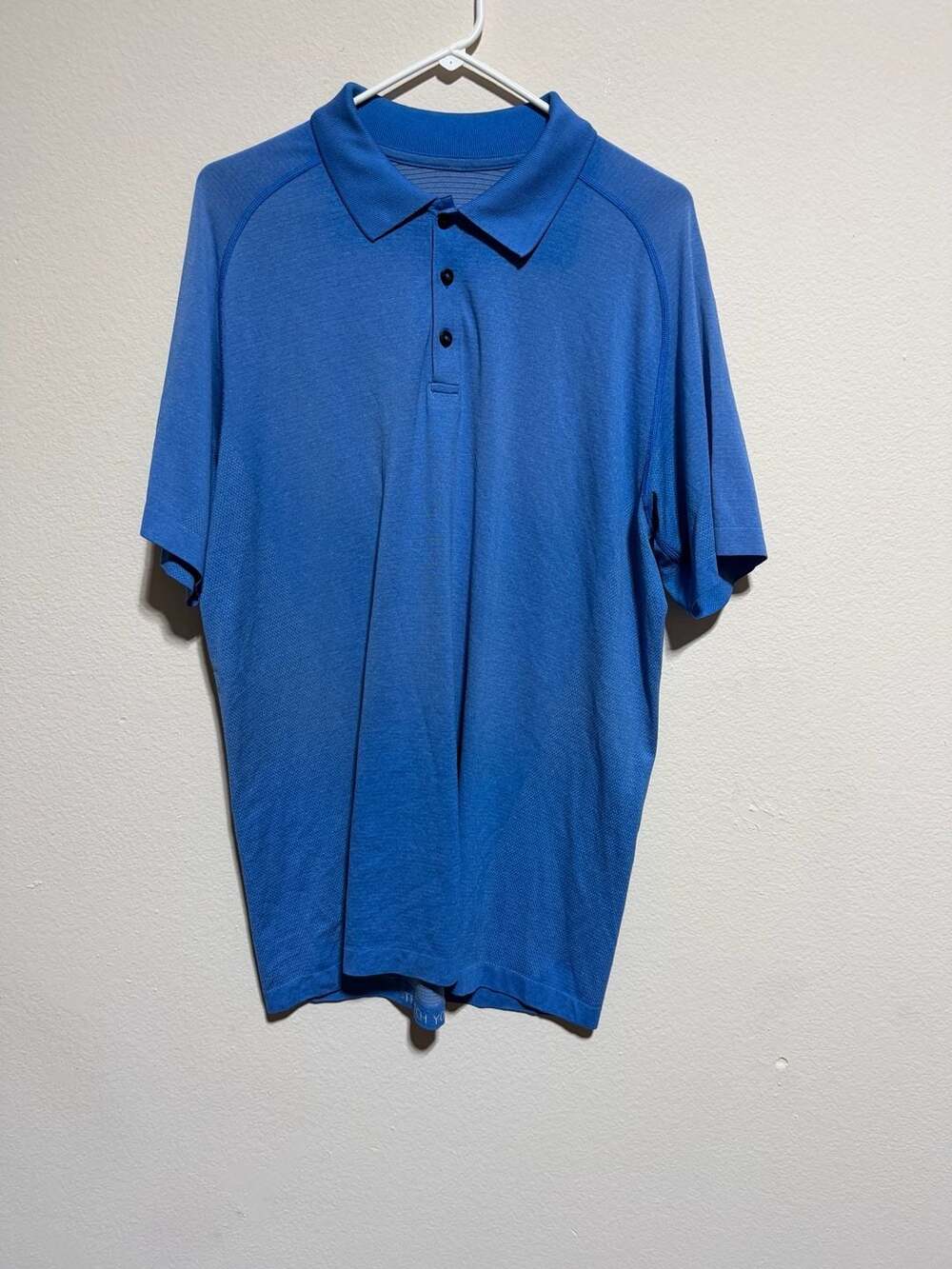 Lululemon Metal Vent Tech Polo Shirt Blue Size XL